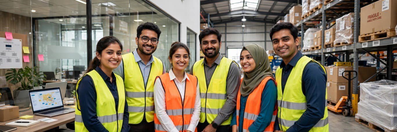 ALPL team in the warehouse office